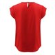 thumbnail image 2 of Gibobby Playera de Manga Corta con Cuello Redondo Tops Mujer Casual Manga corta Camiseta redonda Color sólido Cuello Blusa mujer(Rojo,G), 2 of 5