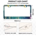 thumbnail image 2 of Wisteria Flower Blurred Painting License Plate Frames - Universal Aluminum License Plate Covers with Screws, 2 Pack Holder Car Accessories for Front and Rear Plates Home Decor, 2 of 6