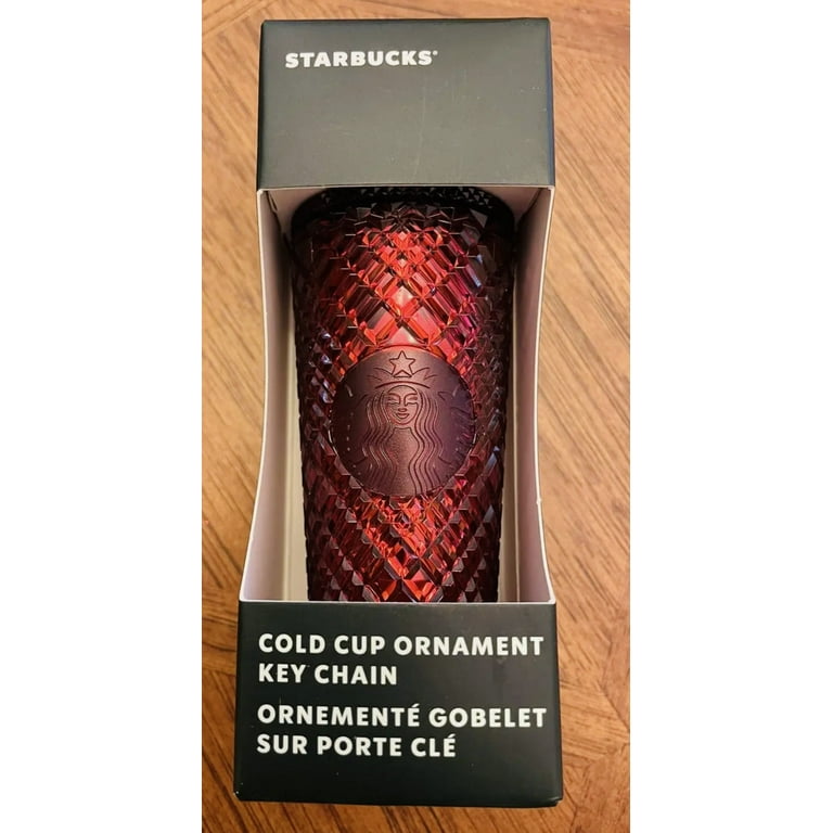 Starbucks Kitchen | 2022 Starbucks Holiday Jeweled Cold Cup Ornament Keychain Merlot | Color: Red | Size: Os | Savvysavver's Closet