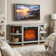 thumbnail image 4 of IHOMEadore 48" Fireplace TV Stand with 18" Electric Fireplace for TVs up to 55",  Entertainment Center Console for Living Room, 4 of 14