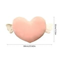 thumbnail image 3 of Yhmxh Valentine's Day Heart Pillows, Love Heart Shaped Pillow, Small Cute Red Heart Pillows for Gifts, Faux Rabbit Throw Pillows Love Pillow Cushion Toy Throw Pillows for Her, Girls Home Decoration, 3 of 6