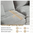 thumbnail image 3 of Dinosisco 84"L Deep Seat Sofa, Corduroy Upholstered Sleeper Couch for Living Room, Light Gray, 3 of 8