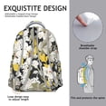 thumbnail image 4 of Tropical Flower and Leaves Students’s Backpack Lightweight and Durable School Bag with Rustic Boho Floral Design, Adjustable Straps for Student and Student, 4 of 5