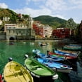 thumbnail image 2 of Outdoor Living and Style Green and Yellow Cinque Terre Outdoor Canvas Square Wall Art Decor 24" x, 2 of 2