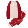 thumbnail image 5 of BULLPIANO Matching Family Pajamas Sets Christmas PJ's with and Printed Long Sleeve Tee and Bottom Loungewear, 5 of 9