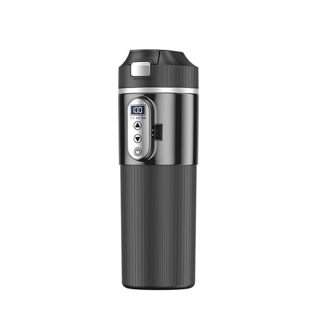 Portable 12V24V Electric Car Kettle: 500ml Multi-Temperature Travel Mug!