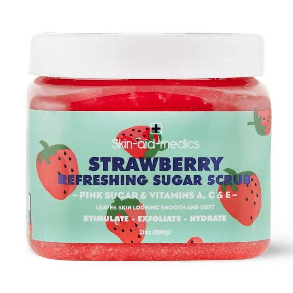 Refreshing Sugar Scrub Strawberry Scent 21 oz