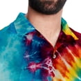 thumbnail image 5 of tie dye91 Men's Short Sleeve Poplin Button Down Hawaiian Printed Summer Beach Shirt, Unisex, 5 of 6