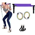 thumbnail image 1 of Portable Pilates Stick Yoga Exercise Pilates Bar, Yoga Pilates Bar Reformer Kit, Pilates Bar Kit with Resistance Band,Home Gym Pilates with Foot Loop for Total Body Workout, 1 of 6