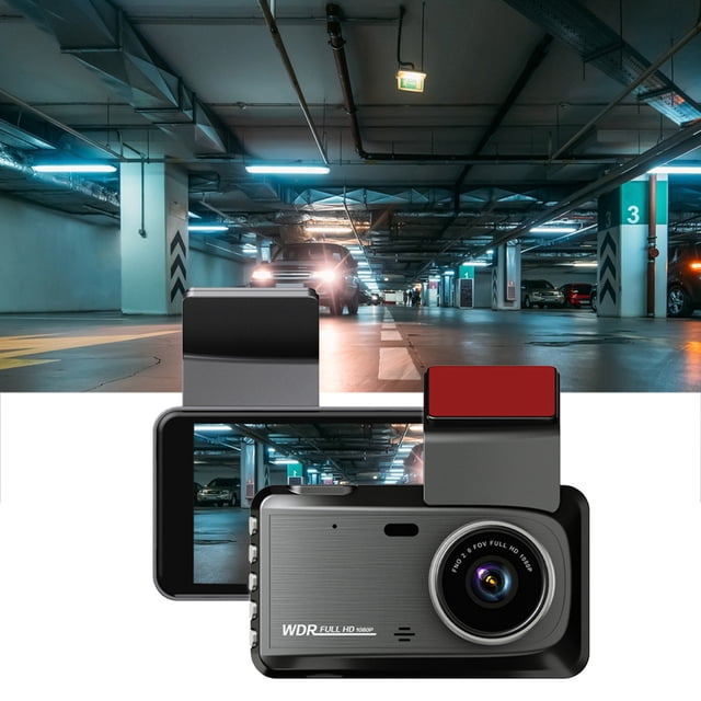 EGNMCR Dash Cam 1080P For Cars 4 Inch Dashcam With Super Night Vision 170掳 Wide Angle Dashboard Cam Recorder Loop Recording Parking Monitor Motion Detection, Gift