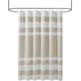 thumbnail image 2 of Waffle Shower Curtain Pieced Solid Microfiber Fabric Moisture ManagementModern H, 2 of 5