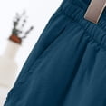 thumbnail image 5 of Fsgntruao Women's Plus Size Solid Color Pants Pocket Elastic Waist Pants, 5 of 5