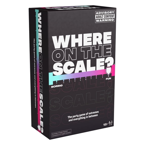 Spin Master Games, Where on The Scale, a Party Game of Extremes, for Ages 18 