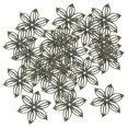 thumbnail image 3 of 100 abalorios de flores de filigrana de Metal para hacer joyas, con conector hueco DIY, pulsera para pendientes, teléfono, llavero, suministros Bronce Soledad Encantos de filigrana, 3 of 10