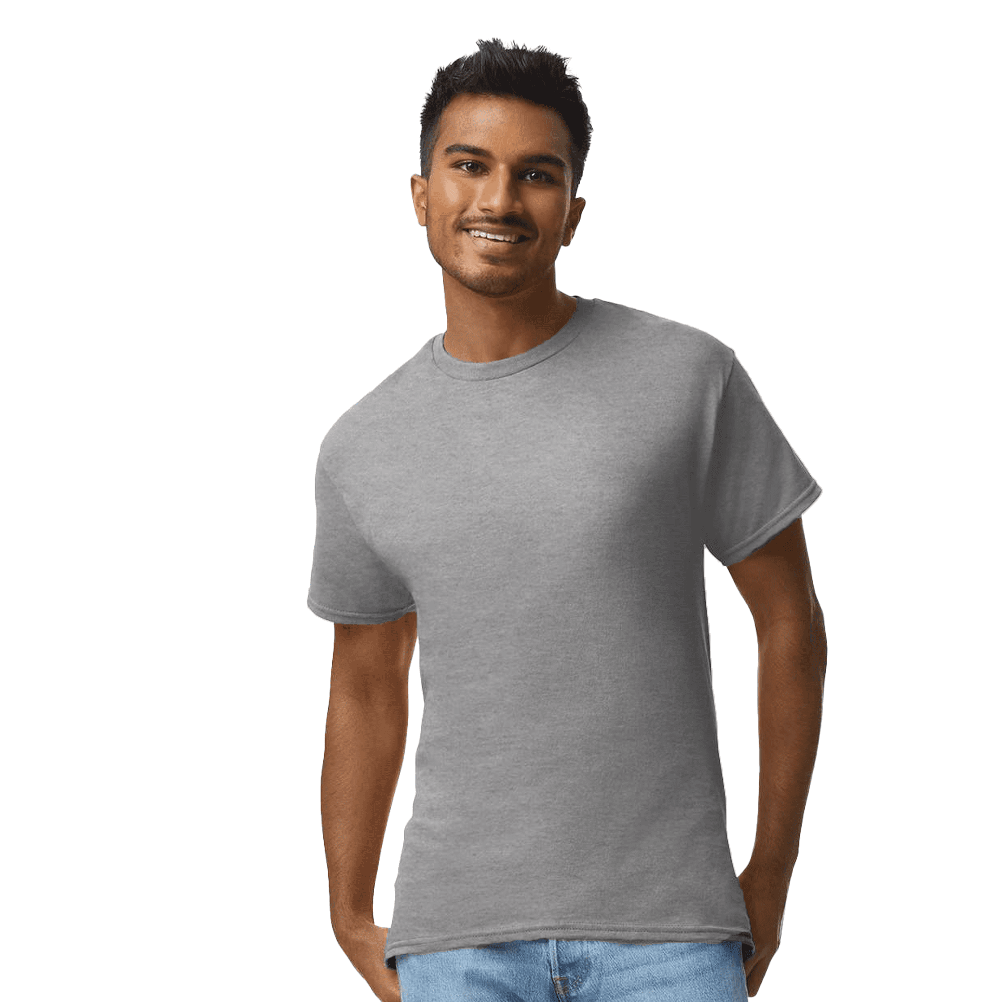 【GREY】Tシャツ 　XLサイズ Gildan Ultra Cotton T-Shirt for Adult Men's Short Sleeve Sport