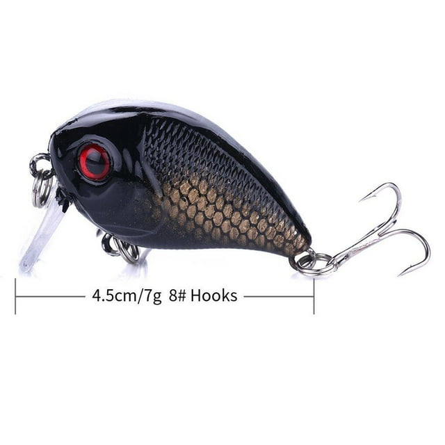 1pcs/10pcs 4.5cm Artificial Little Fat Rock Bait Mini Fishing Colorful Mini Fishing Lures Plastic Crankbaits