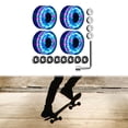 thumbnail image 3 of jinwen Lot de 4 Roues de Patins à Roulettes 58x32mm Roulements Installés Lumineux pour Intérieur Rose Bleu Vert, 3 of 8