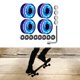 thumbnail image 3 of Ruedas para patines de 32 x 58 mm, fáciles de instalar, duraderas y se iluminan para patinar. rosa azul verde, 3 of 8