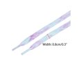 thumbnail image 3 of INSPIRE CHIC 2 Pair Flat Colorful Shoelaces Tie Dye Shoe Laces for Sneakers Boots Purple Light green 100cm/39.37", 3 of 5