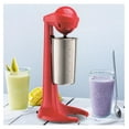 thumbnail image 2 of Electric Milkshake Maker,Mini Drink Mixer Milk Frother with 500ml Stainless Steel Cup for Malted Milk,Soft Ice Cream and Protein Shakes,Red, 2 of 7