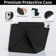 thumbnail image 4 of Kenke Magnetic Case for iPad (A16) 11th Gen 11 inch 2025/ iPad 10th Gen 10.9 inch 2022 with Detachable Pencil Holder, Auto Wake/Sleep, Foldable K Stand, Support Touch lD, Hard PC Back Cover, Black, 4 of 9
