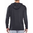 thumbnail image 2 of NORTHYARD Men's Hoodie Sun Protection Shirts with Long Sleeves UPF 50+ UV Swim Rash Guard for Fishing Hiking Beach Hooded Darkgrey M, 2 of 6