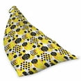 thumbnail image 2 of Modern Lounger Chair Bag, Dog Lover Abstract Grunge Art Pattern of Dots and Puppy Heads, High Capacity Storage with Handle Container, Lounger Size, Yellow Pale Grey and Peach, by Ambesonne, 2 of 5