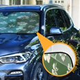 thumbnail image 3 of ALAZA Retro Clovers Pattern Windshield Sun Shade Car Foldable Visor Block UV Rays Protector 57"x31.5", 3 of 8