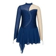 thumbnail image 3 of TiaoBug Kids Girls Long Sleeve Mesh Figure Ice Skating Dress, 3 of 7