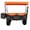 Orange, variant on 480Lbs Collapsible Wagon with Canopy,Wagon Stroller with 7" All-Terrain Wheels, Lightweight Foldable Wagon, Large Capacity for Camping, Shopping, Sports, and Garden Use,purple with mosquito net