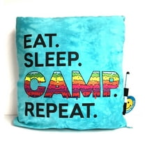 Camp Bunk Kids Autograph Pillows A Great Pre-Camp Gift for Boys Or Girls(Eat Sleep Camp Repeat)