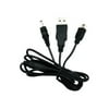 dreamGEAR Power Data Cable - Charging / data cable - USB male to DC jack, mini-USB Type B male - for Sony PlayStation Portable (PSP) 2000 series