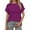 Sweater 182# Purple, variant on oqasdz Womens Sweater Spring Fall New Round Neck Solid Color Short Sleeve Thin Lightweight Sweater Top Casual Cozy Soft