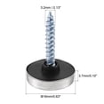 thumbnail image 2 of Uxcell 12mm Mirror Screws Silver Tone 201 Stainless Steel 28 Pack, 16mm, 2 of 5