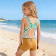 thumbnail image 3 of MEZZALL Children Girls One-Pieces Monokini Youth Beach Swimwear Swimsuit Ice Cream Pattern And Comfortable Fit Sun Swimwear Summer Cute Bathing Suit Beachwear, 3 of 4