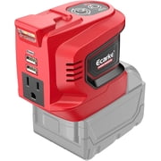 200W Portable Power Inverter for DeWALT 20V, Outdoor Generato Battery Converter with 2 USB&LED&AC Battery Powered Outlet,Convert DC 18V/20V to AC 110V-120V Portable Power Station(Tool Only)