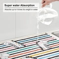 thumbnail image 5 of Cauagu Dish Drying Mat,24*18 inch Absorbent Dish Drainer Kitchen Counter,Dish Drying Pad for Countertops,Sinks,Draining Racks( Cartoon Dinosaurs), 5 of 8