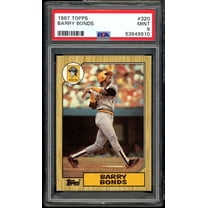 Barry Bonds Rookie Card 1987 Topps #320 PSA 9