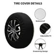 thumbnail image 2 of Rateoe Dual Skulls Colorful Fusion Pattern Tire Cover Wheel Protectors Weatherproof Wheel Covers Universal Fit for Trailer Rv SUV Truck Camper Travel Trailers Accessories-16 inch, 2 of 6