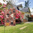 thumbnail image 2 of Bandera de jardín con diseño de calabaza de Halloween, bandera vertical de doble cara, resistente a la intemperie, decoración para el hogar, exterior, porche, patio, casa de campo, césped, 31,7 x, 2 of 5