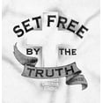 thumbnail image 2 of Set Free By Truth Christian Faith Plus Size Long Sleeve Graphic Tee Shirt Brisco Brands 3X, 2 of 5