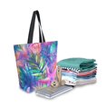 thumbnail image 2 of FORMRS Womens Canvas Tote Bag with Zipper Inner Pocket Shoulder Handbag, Colorful Starfish, 2 of 7