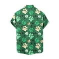 thumbnail image 3 of Camisa Hawaiana para los Hombres de San Patricio Día de Impresión con Bolsillo, Cuello de Vuelta para los Hombres de Manga Corta Botón Abajo Camisas, 3 of 3