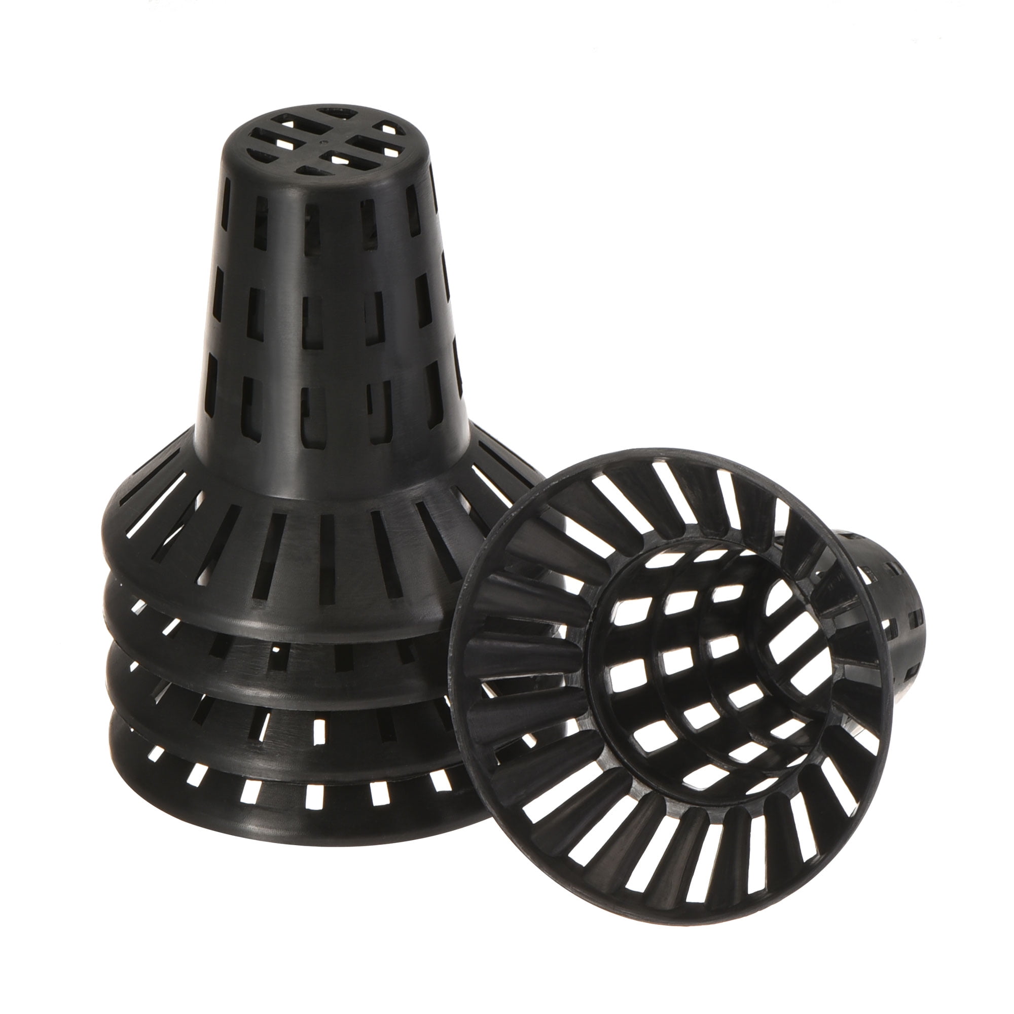 Uxcell Plastic Flower Pot Hole Mesh Pad Cone Shape Plants Bottom Grid Drainage Screen 60 x 65mm