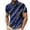 Multicolor#05, variant on ZCFZJW Mens Striped Color Block Print T-Shirts Lightweight Casual Summer Short Sleeve Button up V Neck Henley Shirts Loose Regular Fit Comfy Workout Tees Tops Multicolor#05 XXXL