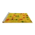 thumbnail image 2 of Ahgly Company Machine Washable Indoor Rectangle Abstract Yellow Contemporary Area Rugs, 3' x 5', 2 of 4