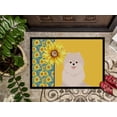 thumbnail image 3 of Summer Sunflowers White Pomeranian Indoor or Outdoor Mat 18x27 27 in x 18 in, 3 of 5
