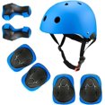 thumbnail image 1 of Juego de Casco de Bicicleta Bluelander para Niños y Niñas, Rodilleras, Coderas, Palmilleras, Azul, 1 of 4