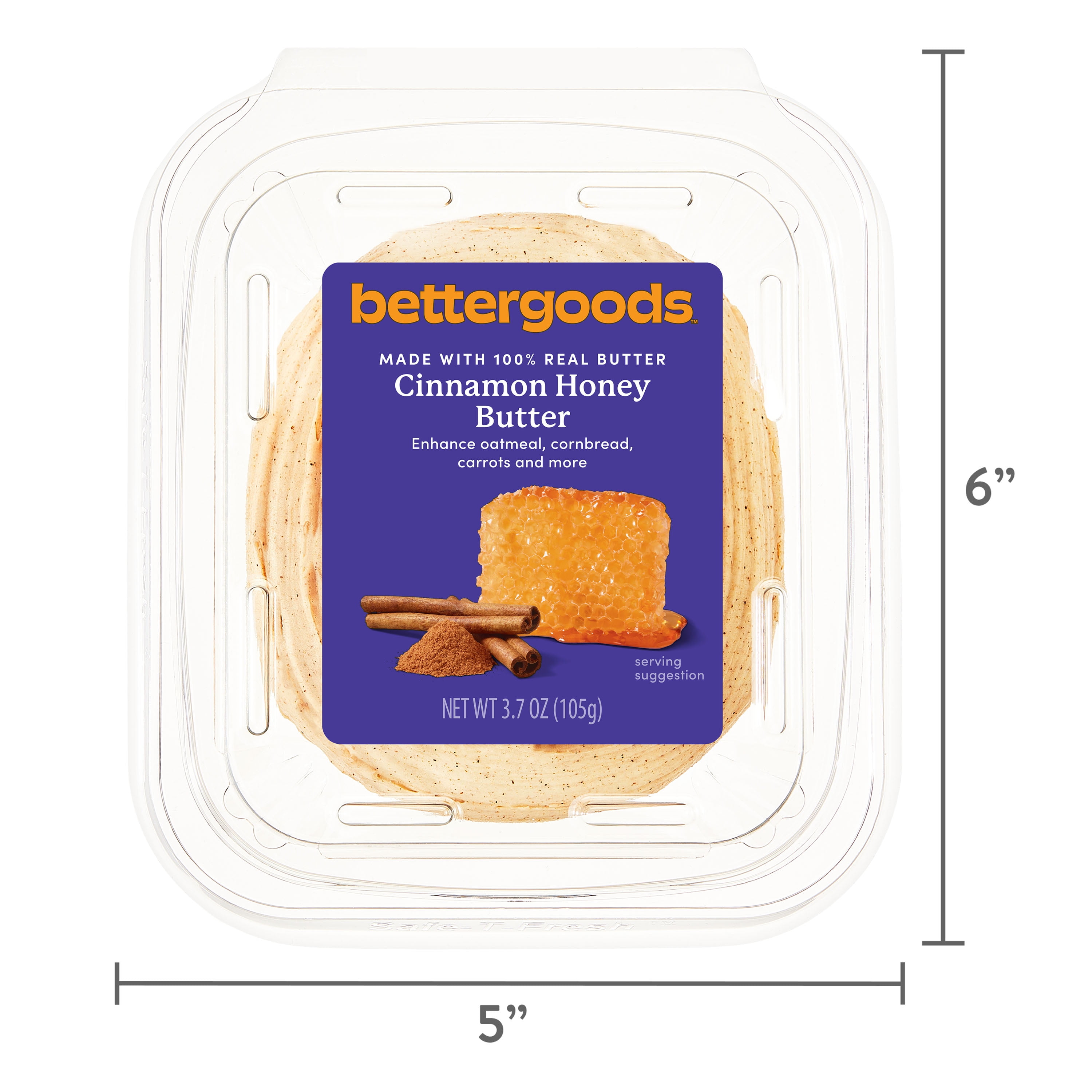 bettergoods Cinnamon Honey Butter, 3.7 oz Tub