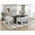 thumbnail image 3 of Lexicon Marais Boucle Fabric Dining Bench in Light Gray, 3 of 9